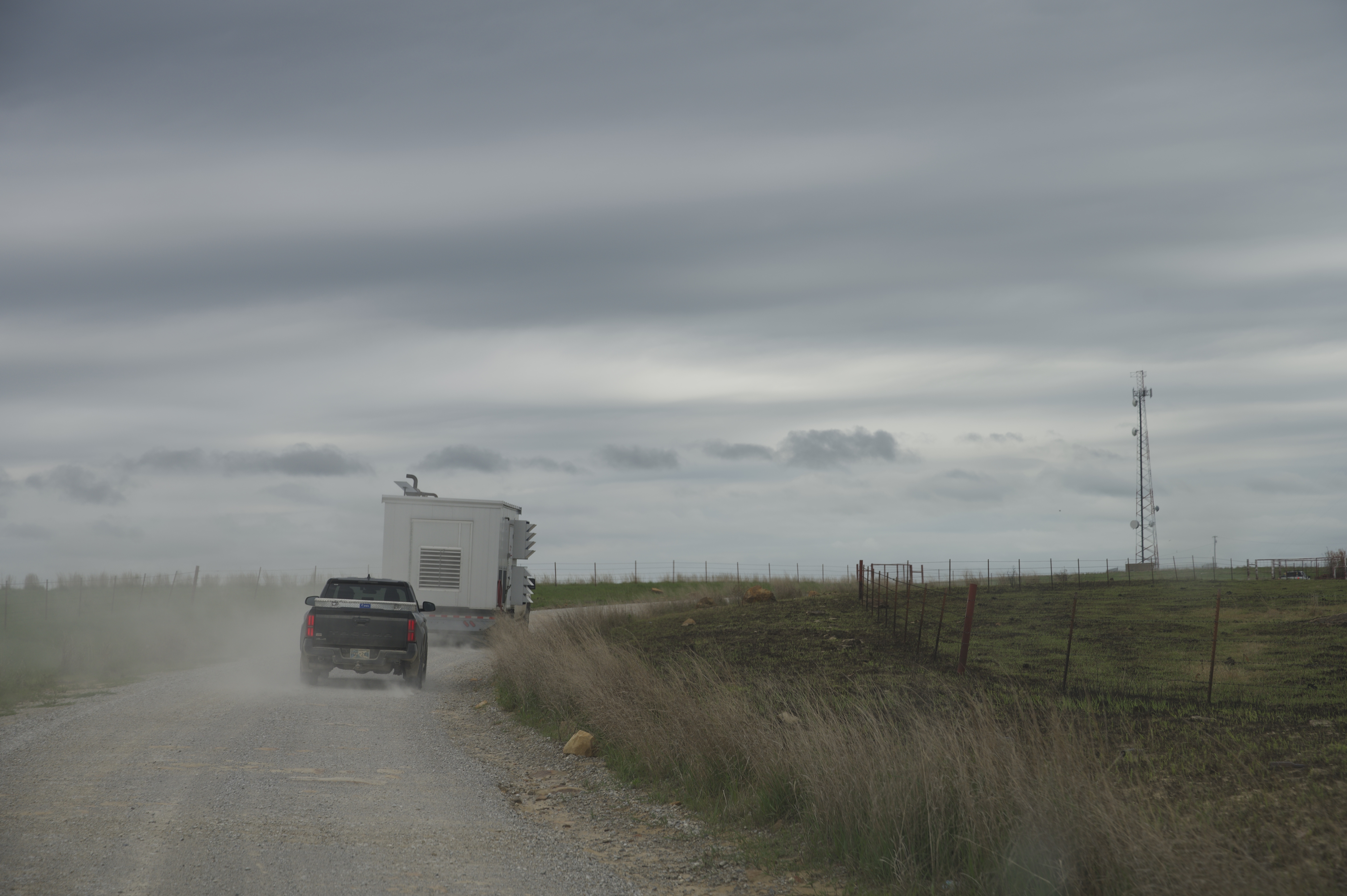An Argonne modular data center under tow to a remote deployment site